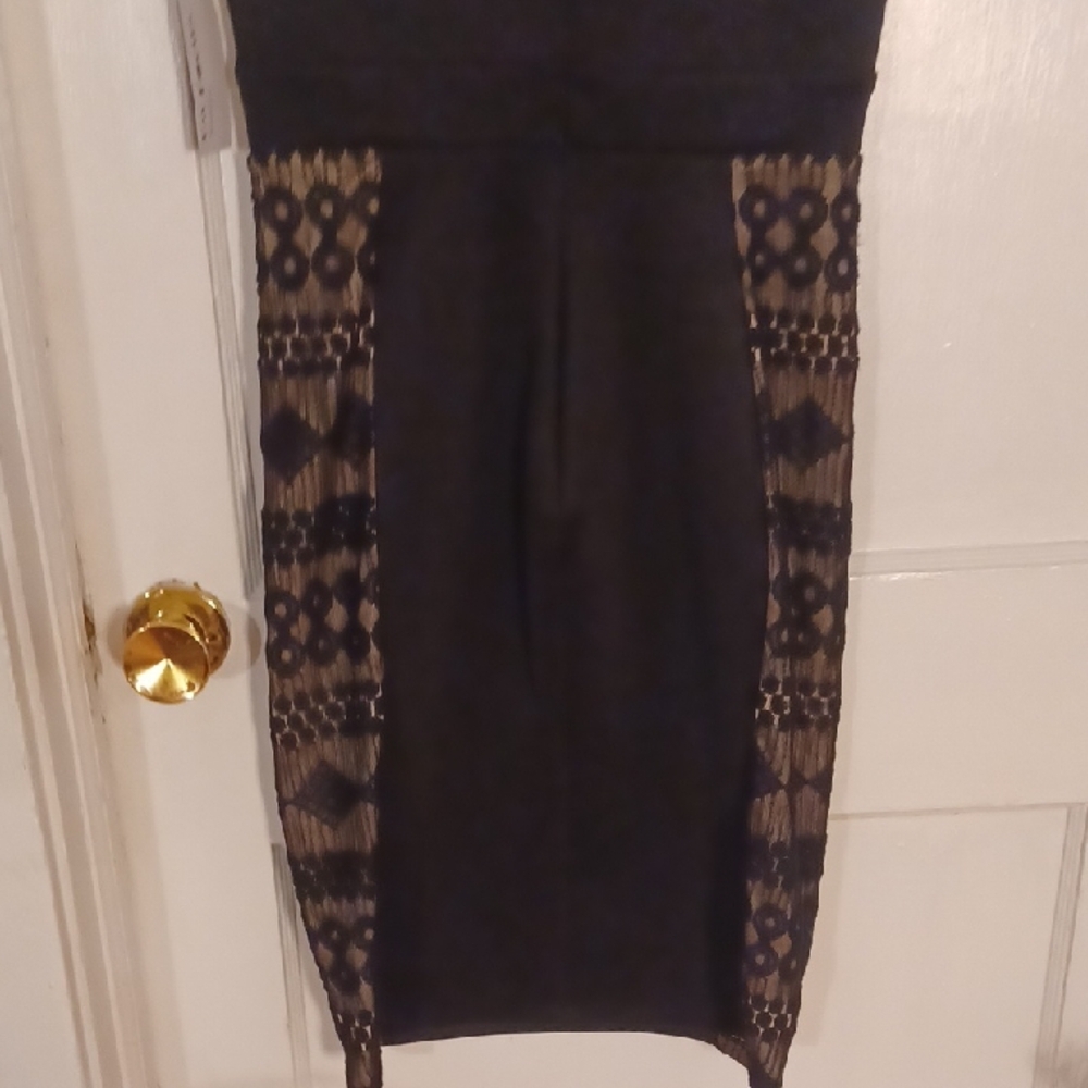 Enfocus Studio Black Lace Dress Women's Size 4 - Picture 7 of 7